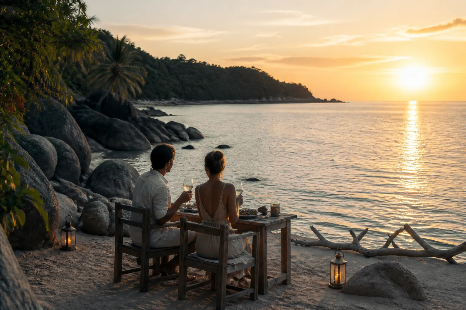Romantic Sunset Dinner on Koh Phangan — атмосфера и кадры (hero)