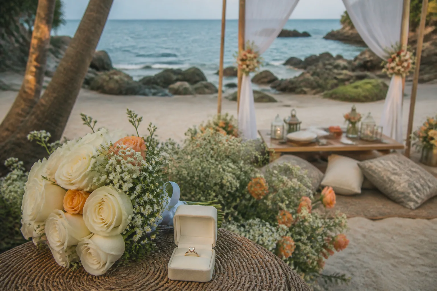 Atmosphere and detail: Marriage Proposal at Haad Yuan