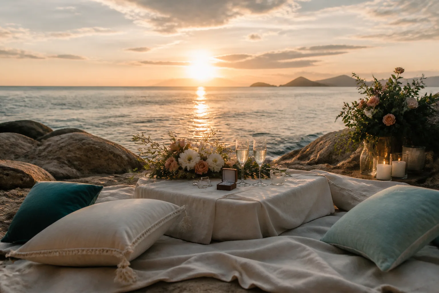 Calm coordination: Marriage Proposal at the West Coast