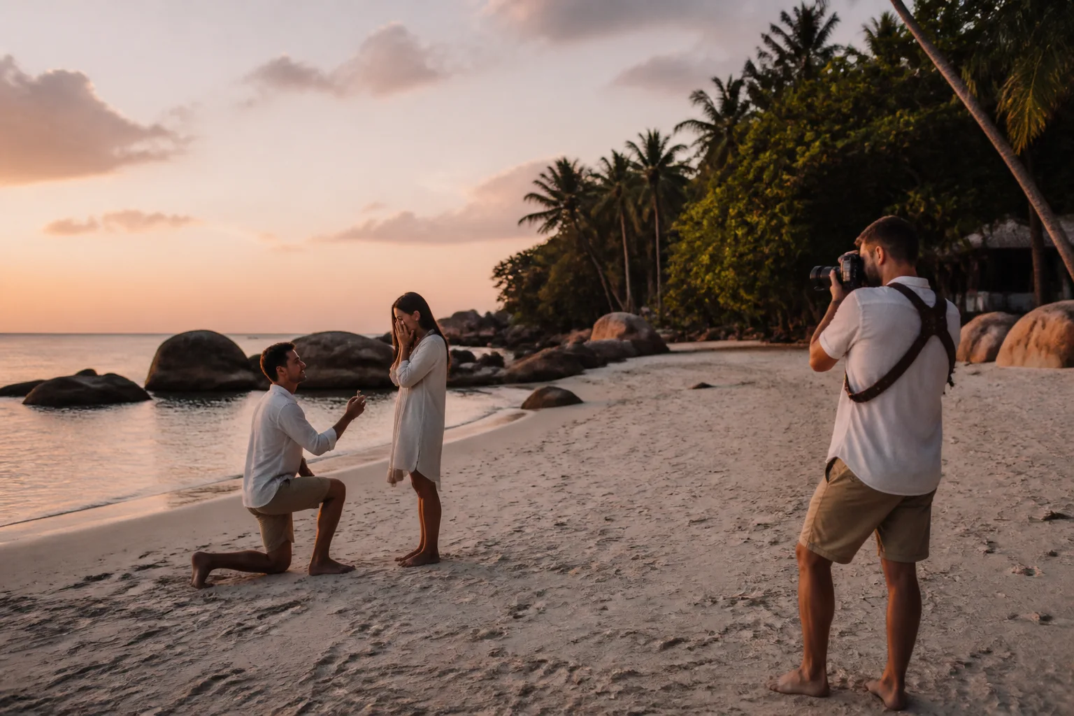 Calm coordination: Marriage Proposal with a Photographer on Koh Phangan