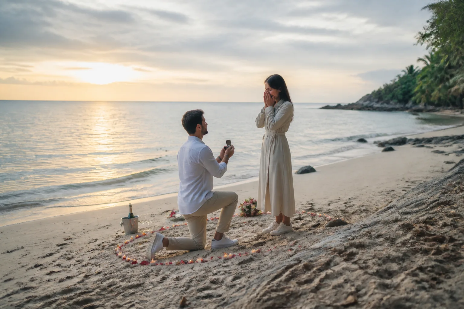 Calm coordination: Marriage Proposal Cost on Koh Phangan