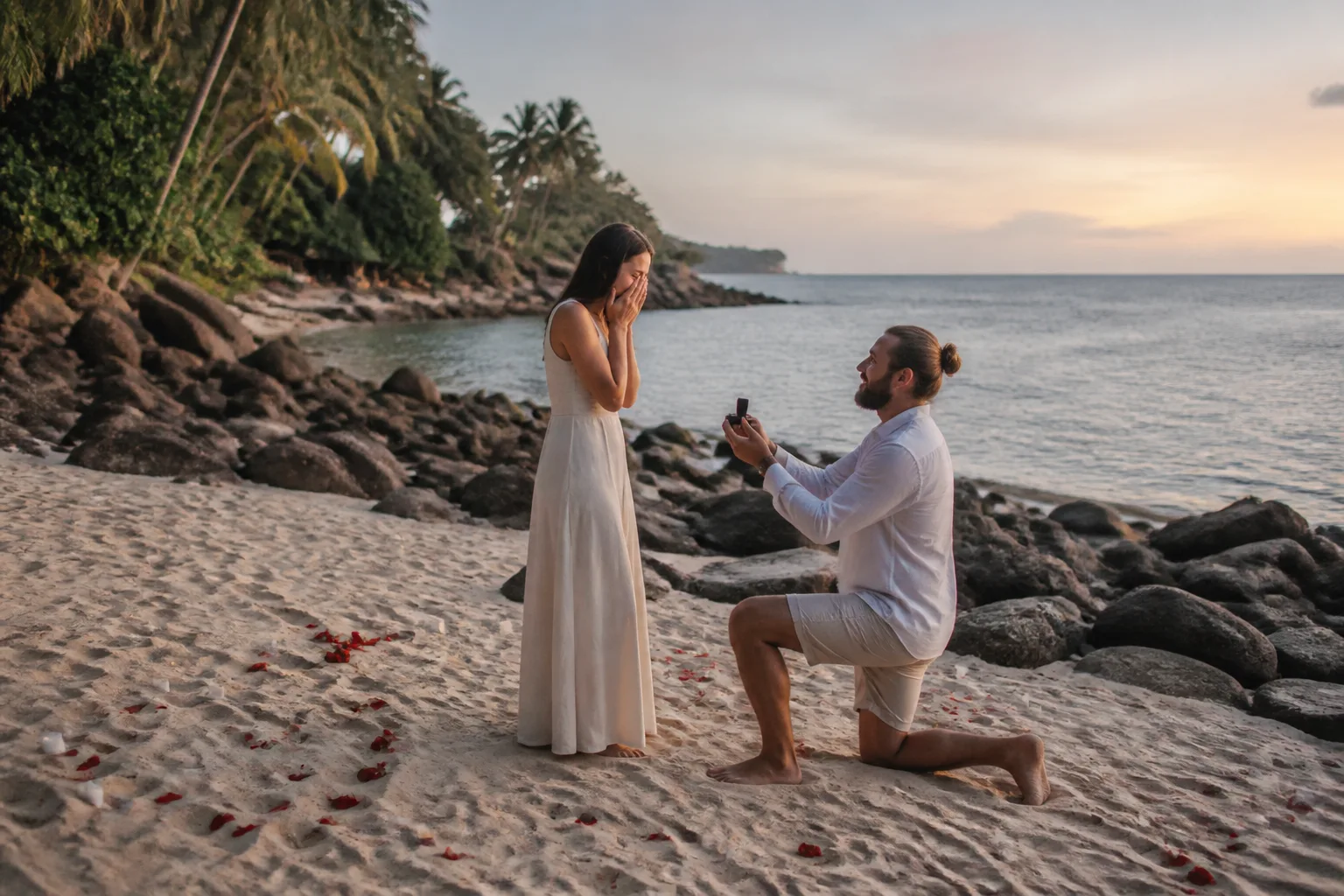 Calm coordination: Surprise Marriage Proposal on Koh Phangan