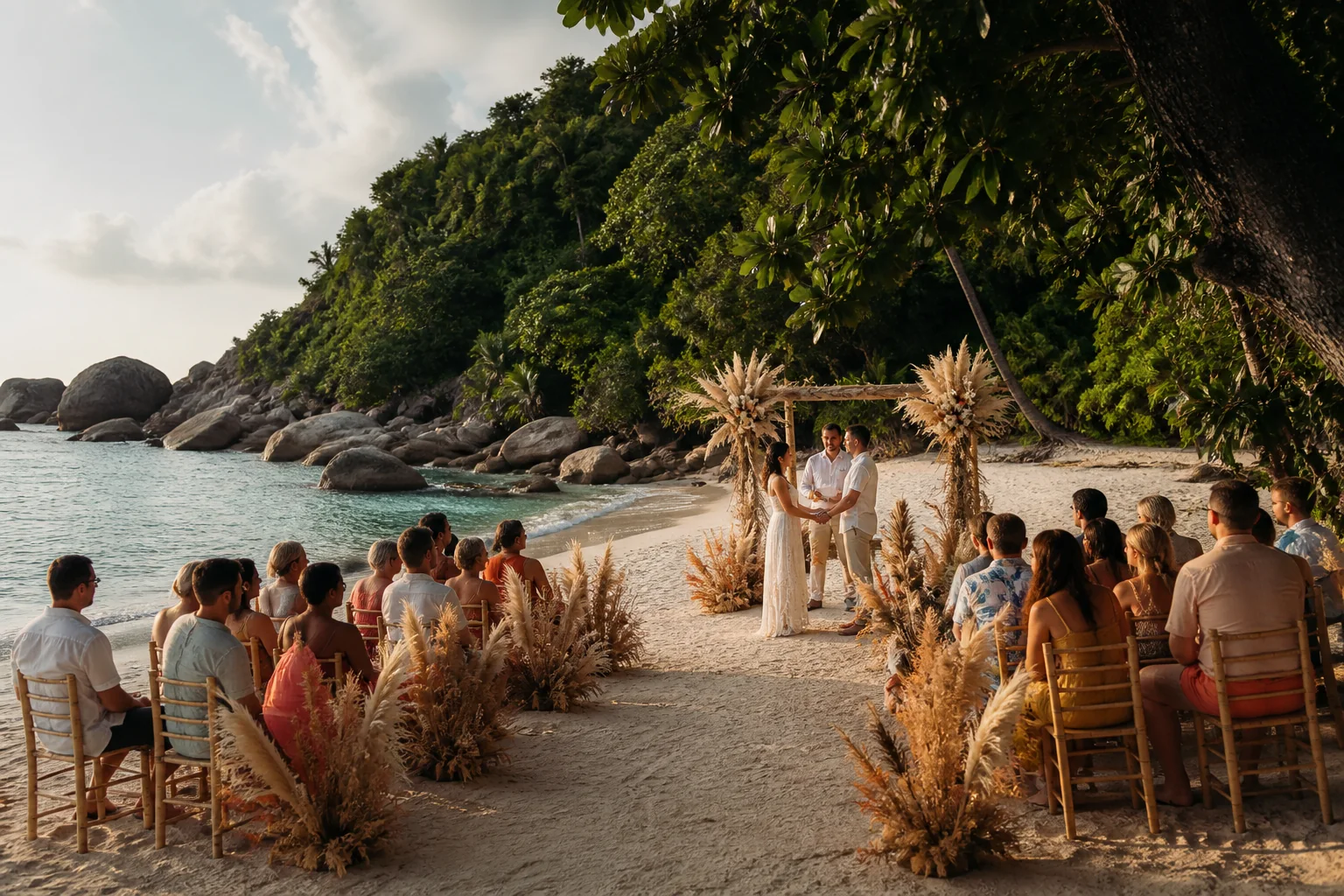 Wedding at Secret Beach — атмосфера и кадры (hero)