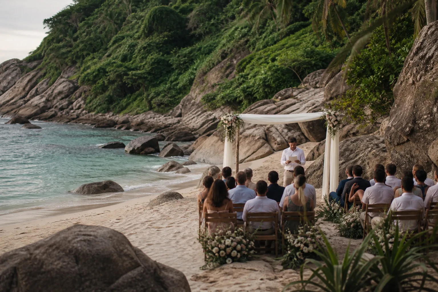 Calm coordination: Wedding at Secret Beach