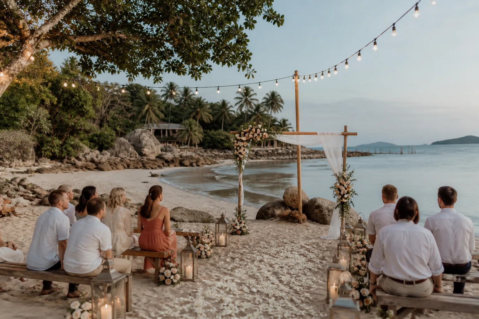 Calm coordination: Wedding at the West Coast