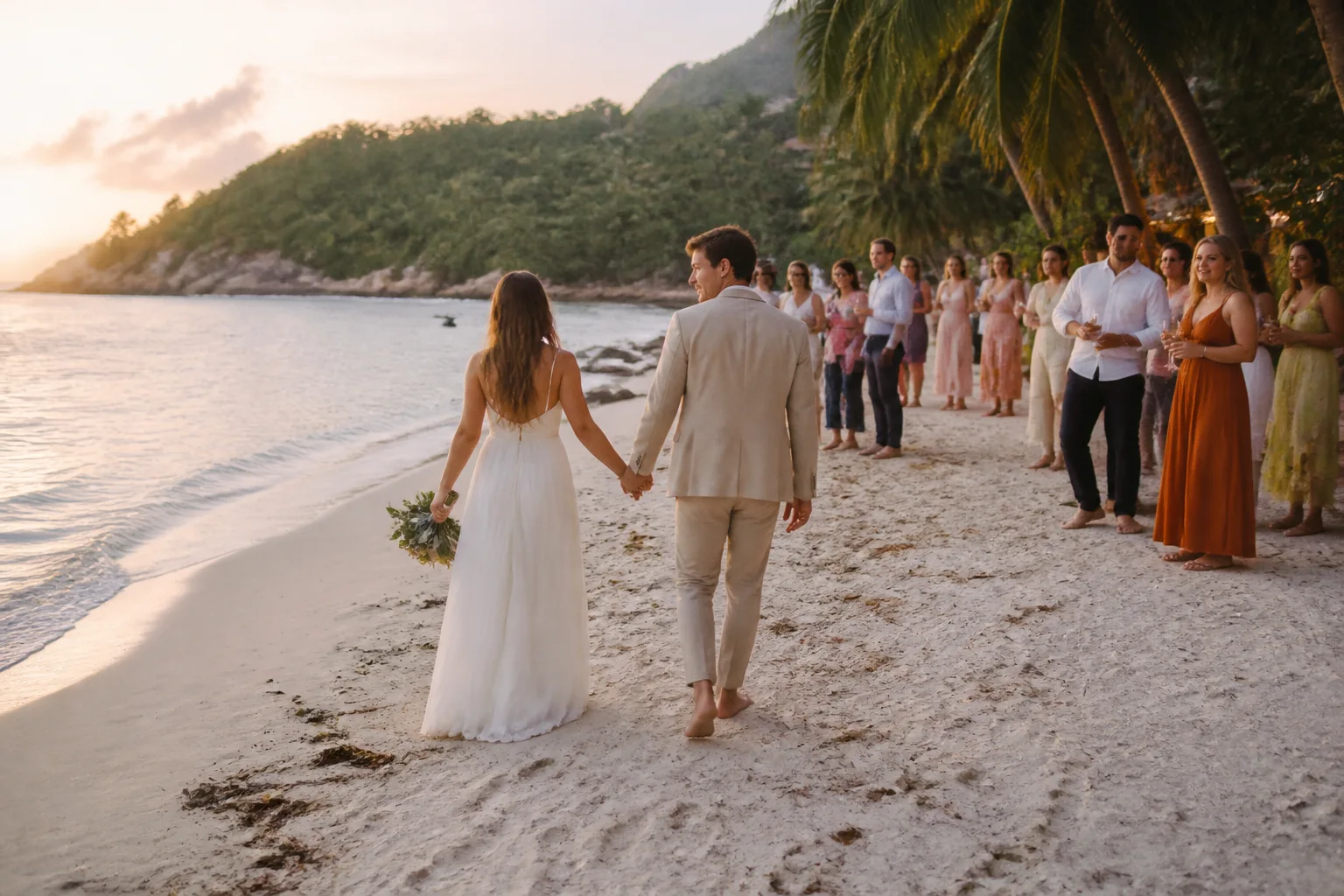Calm coordination: Sunset Wedding on Koh Phangan