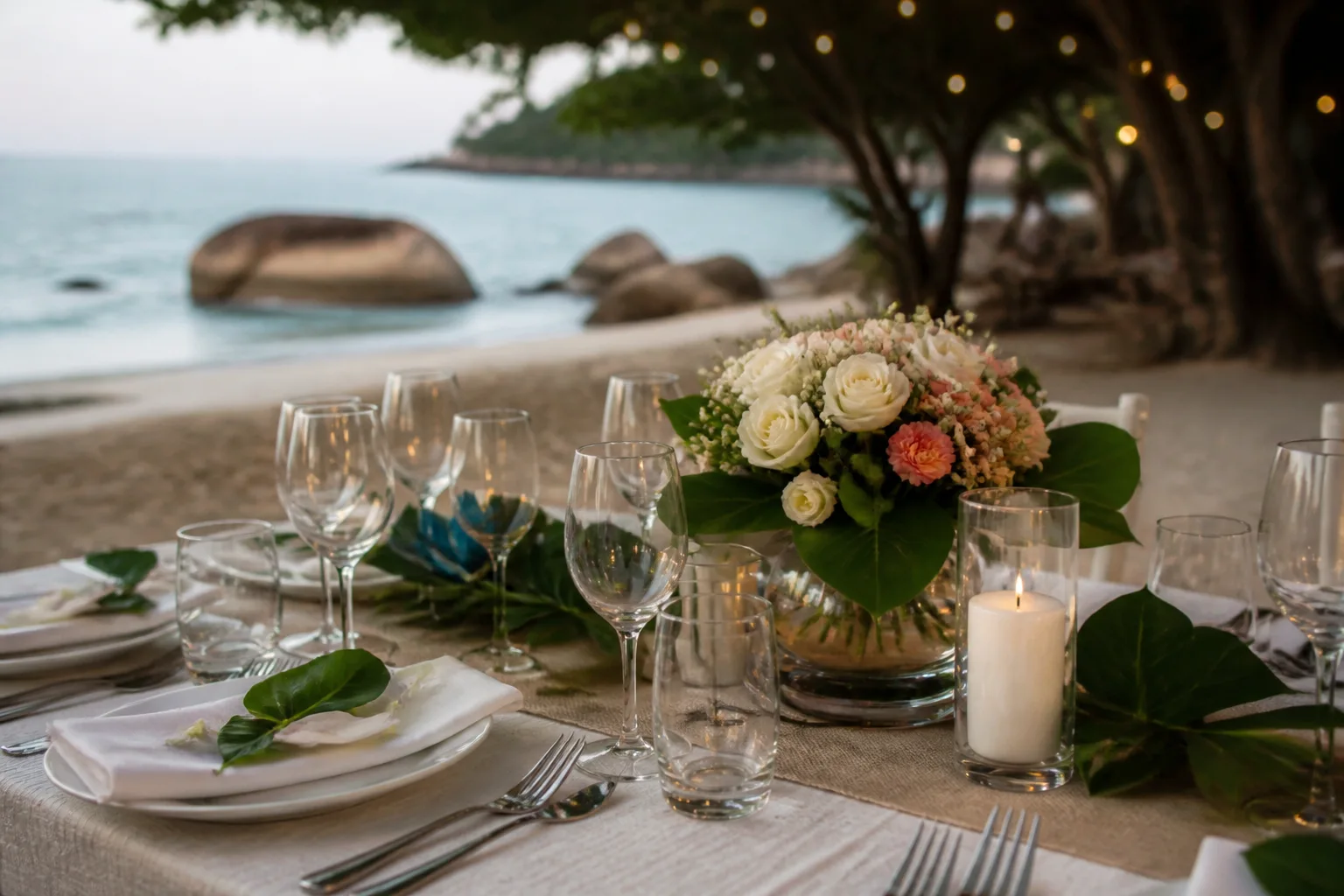 Atmosphere and detail: Wedding Banquet on Koh Phangan